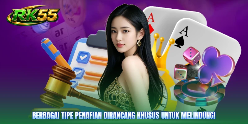Berbagai tipe penafian dirancang khusus untuk melindungi